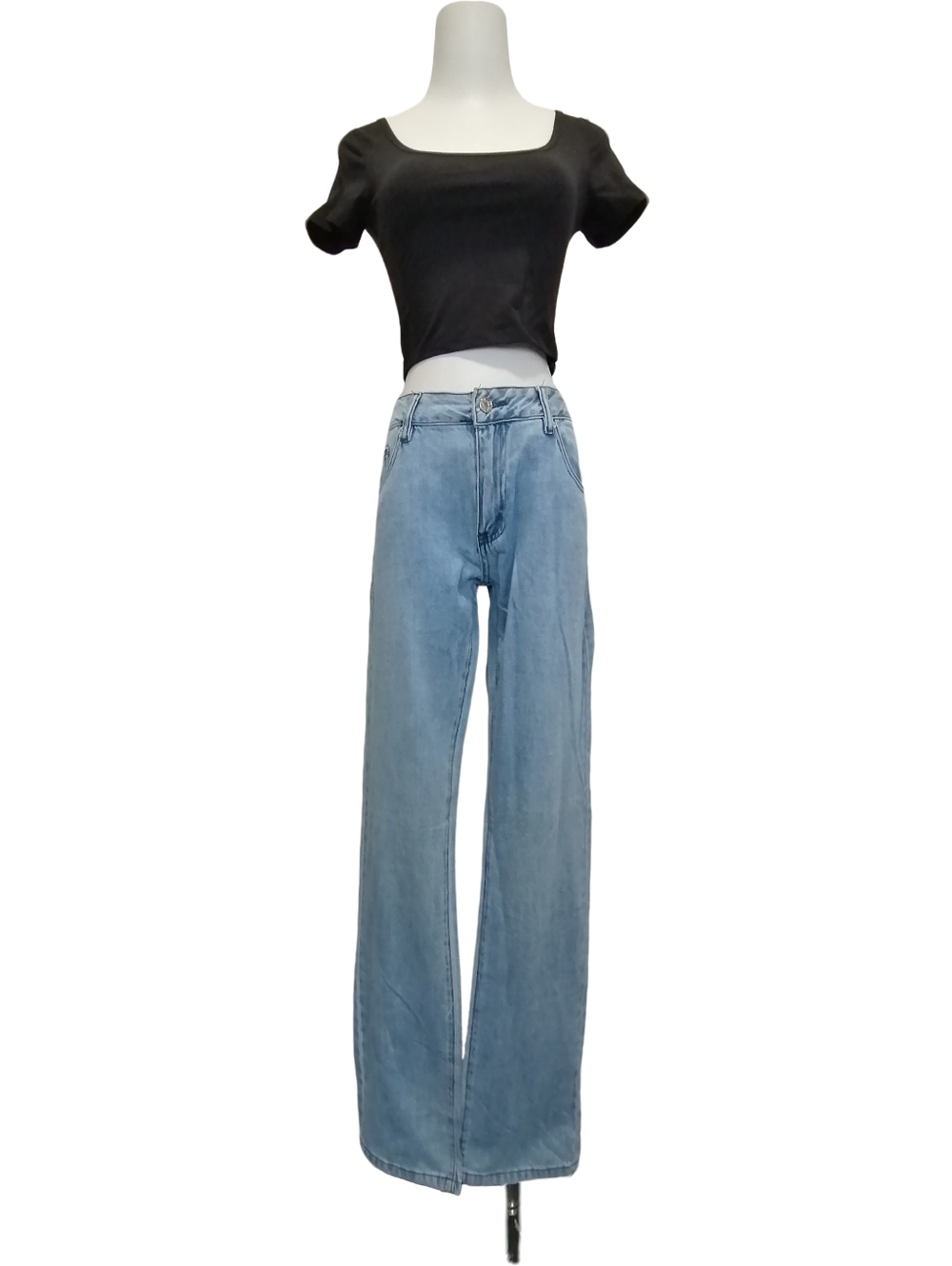 💙💙💙 Aldo Barone Light Blue Wide Leg Men's Jeans